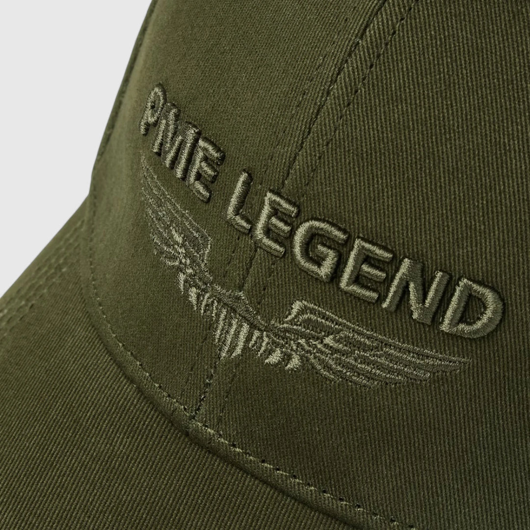 PAC2508900-6416 PME Legend Cap Twill Embroidery Olive Night / Groen