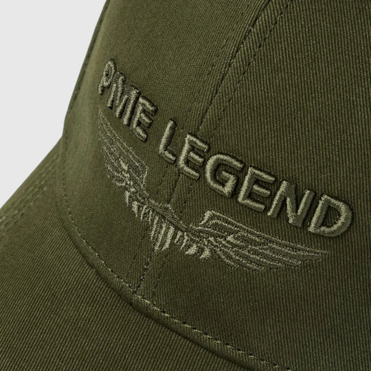 PAC2508900-6416 PME Legend Cap Twill Embroidery Olive Night / Groen