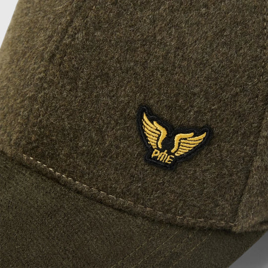 PAC2508902-6416 PME Legend Cap Wool Flanel Olive Night / Groen