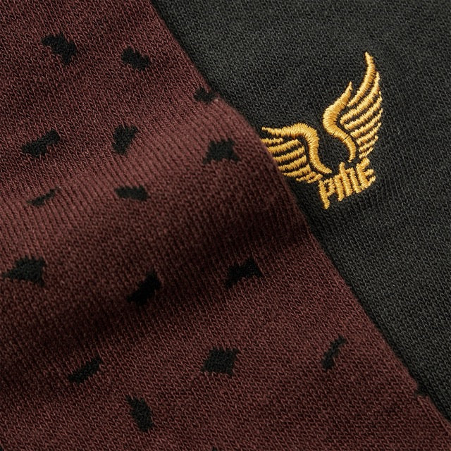 PAC2508920-8203 PME Legend Cotton Blend Socks 2-Pack Marron / Rood