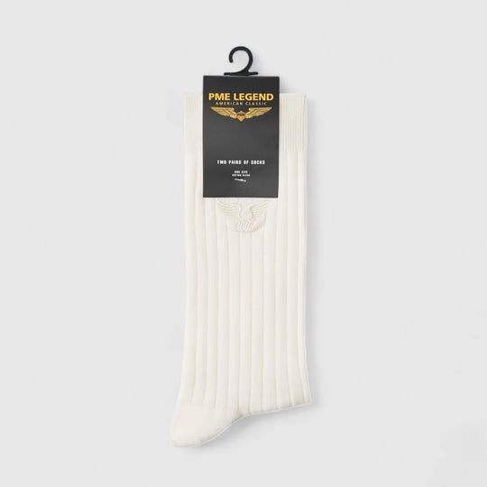 PAC2508922-900 PME Legend Socks Ribbed Socks White / Wit
