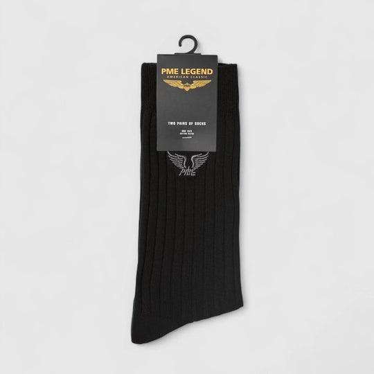 PAC2508922-999 PME Legend Socks Ribbed Socks Black / Zwart