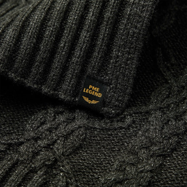 PAC2510902-971 PME Legend Scarf Pattern Dark Grey Melee / Grijs