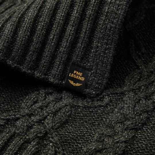 PAC2510902-971 PME Legend Scarf Pattern Dark Grey Melee / Grijs