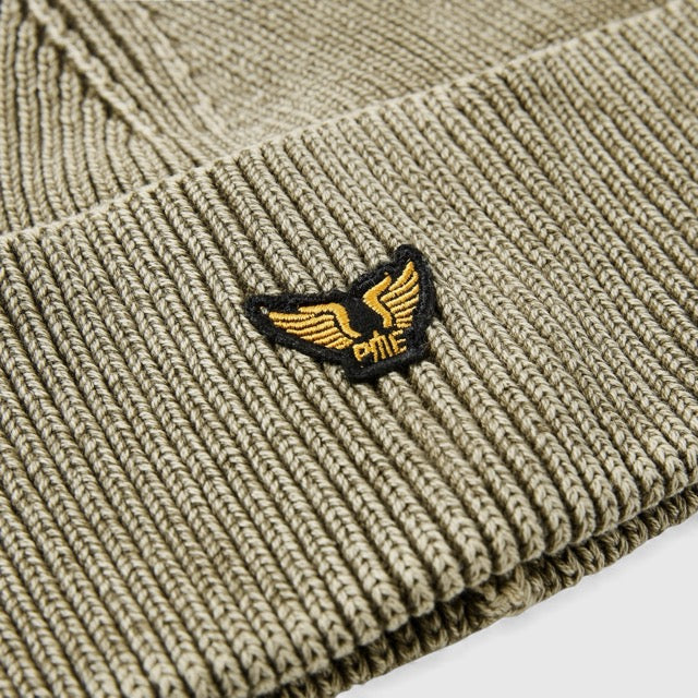 PAC2510911-6389 PME Legend Beanie Logo Dusky Green / Groen