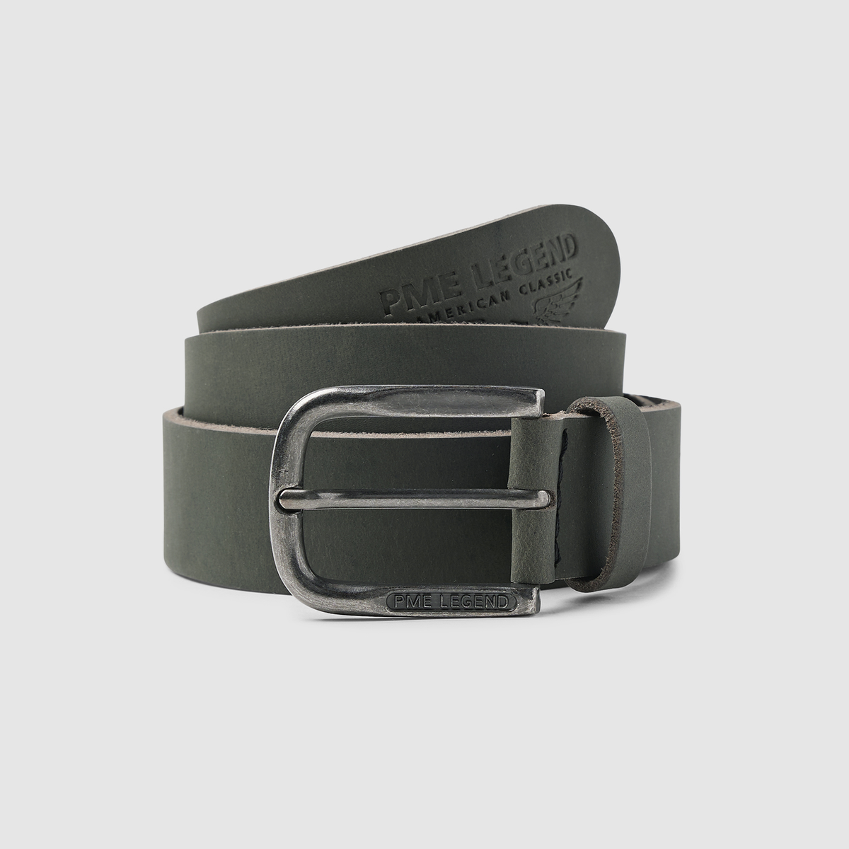 PBE00114-9052 PME Legend Leather Belt Grey