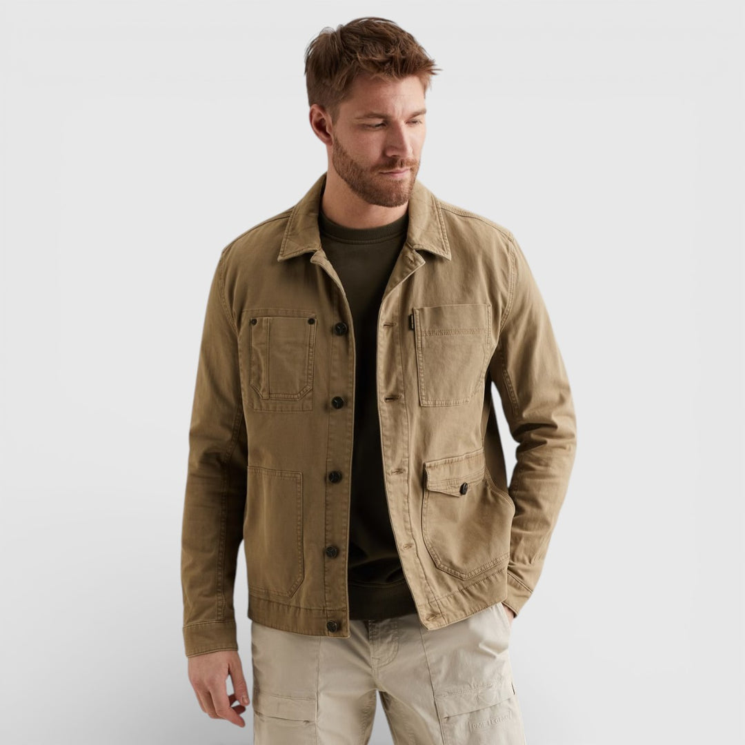 PDJ2602602-6405 PME Legend WORKER Jacket With Stitching Details Elmwood / Khaki