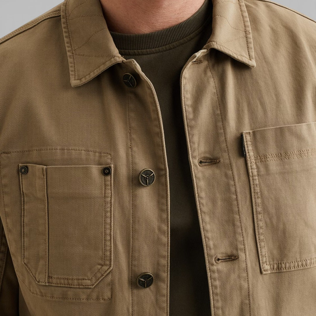 PDJ2602602-6405 PME Legend WORKER Jacket With Stitching Details Elmwood / Khaki