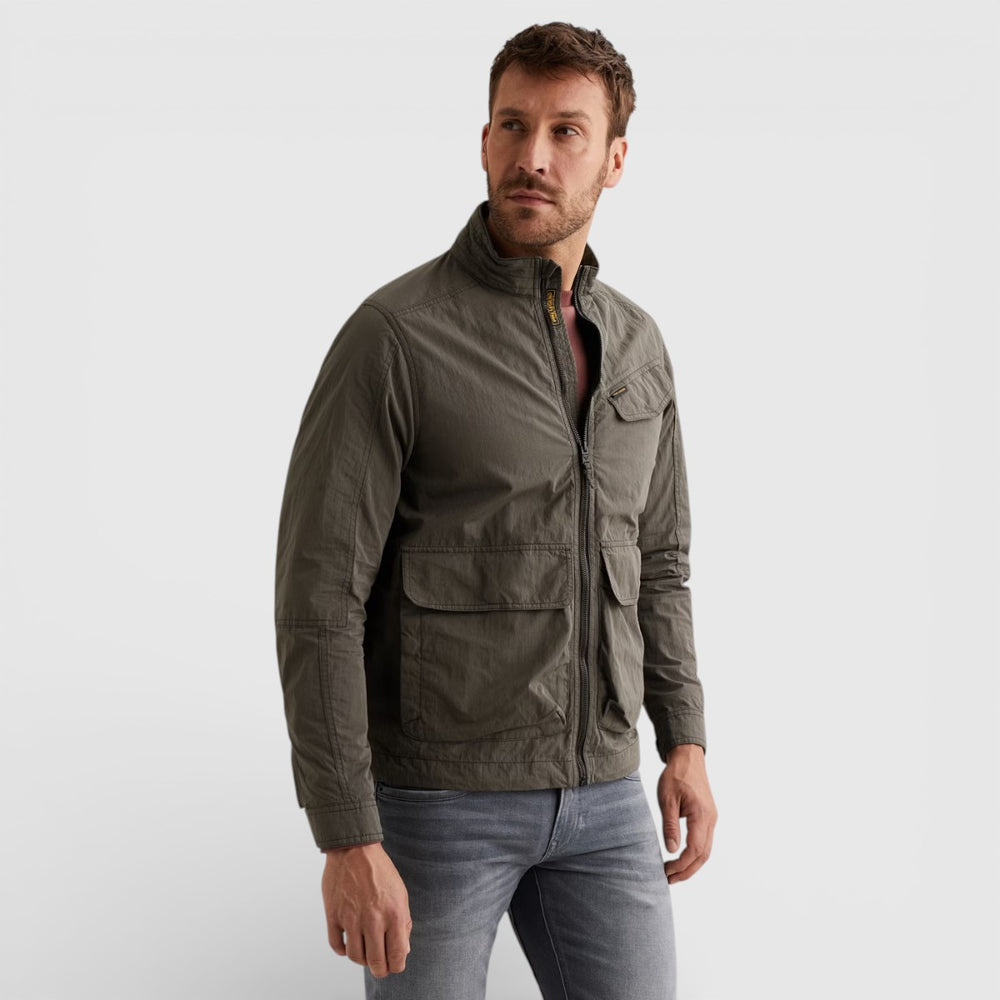 PJA2602107-8039 PME Legend UTILITY CARGO Jacket Beluga / Groen Grijs