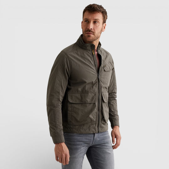 PJA2602107-8039 PME Legend UTILITY CARGO Jacket Beluga / Groen Grijs
