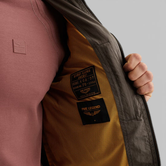 PJA2602107-8039 PME Legend UTILITY CARGO Jacket Beluga / Groen Grijs