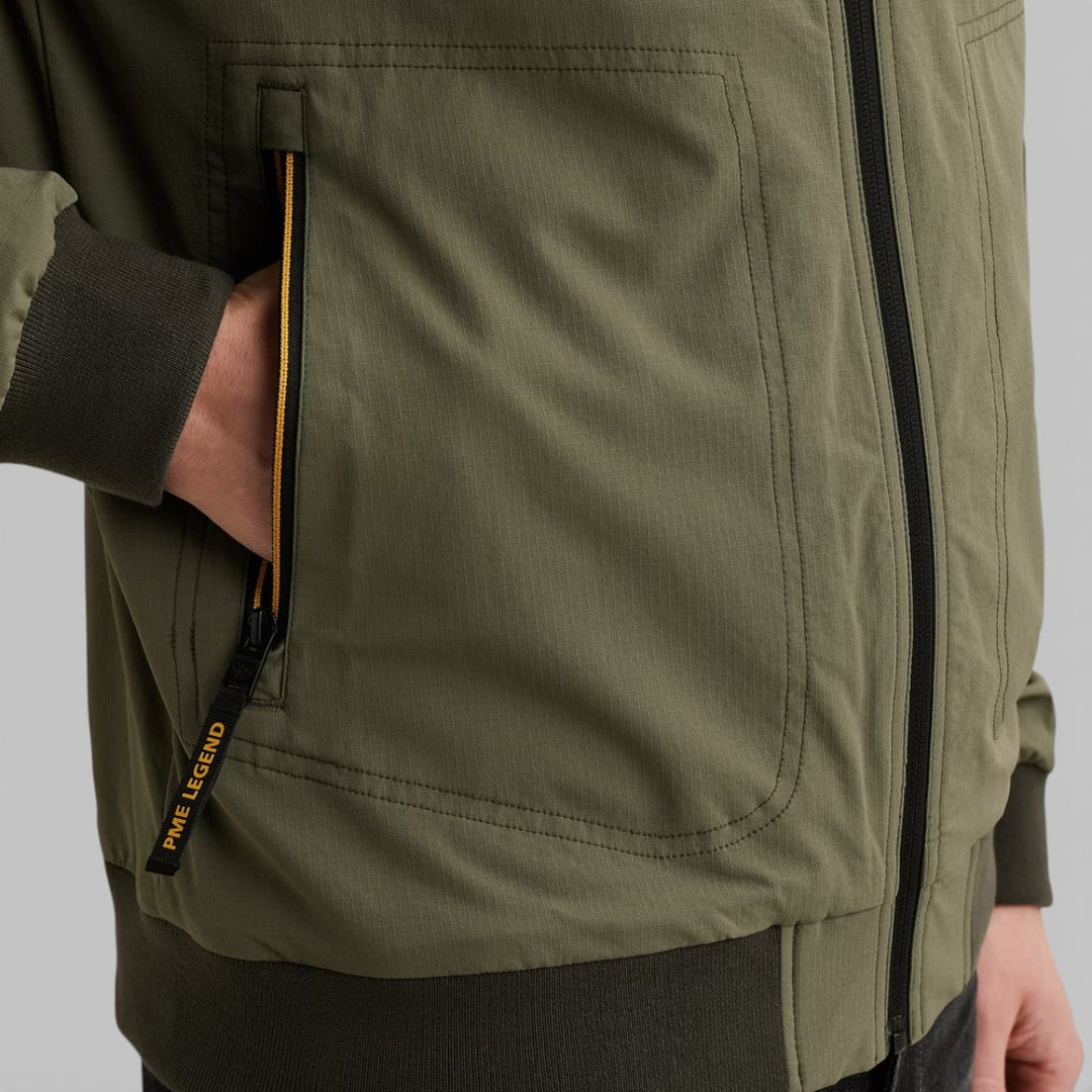 PJA2602124-6414 PME Legend FLIGHT Jacket Dusty Olive / Groen