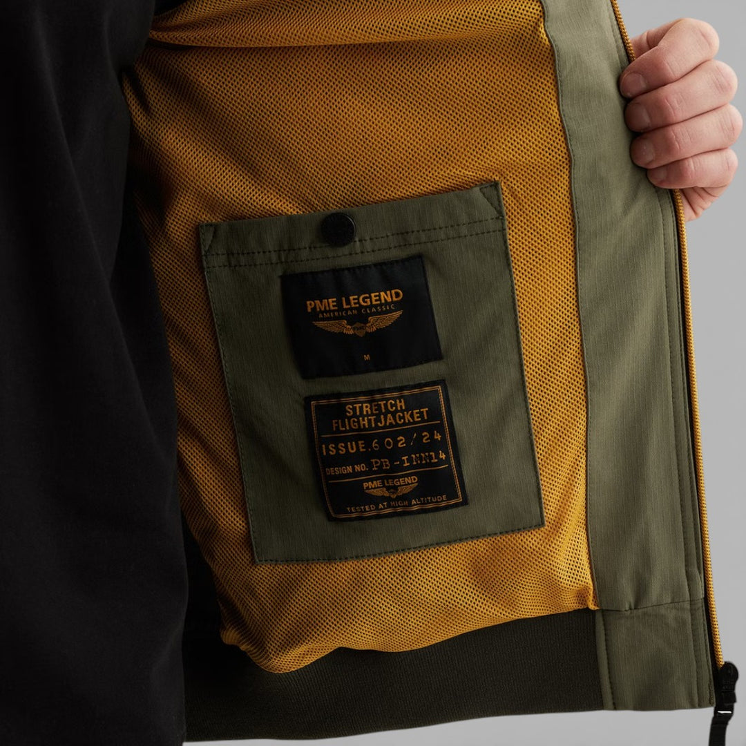 PJA2602124-6414 PME Legend FLIGHT Jacket Dusty Olive / Groen