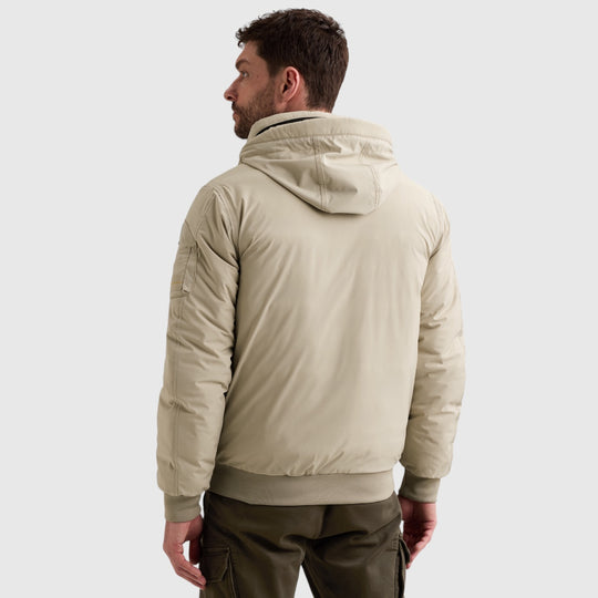 PME Legend Havil-Sky bomberjack in Castle Wall Beige, achteraanzicht, PJA2608124-6412