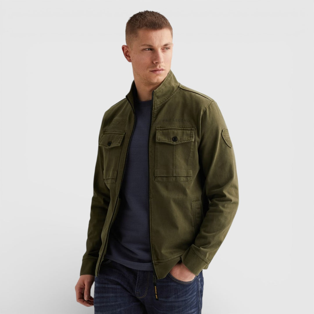 PJH2602479-6415 PME Legend Zip Jacket Open End Jersey Hybrid Ivy Green / Groen