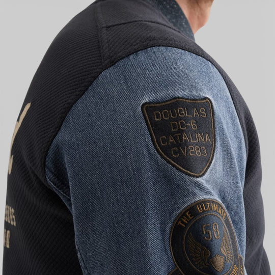 PJH2602484-5116 PME Legend INTERLOCK Jacket Mood Indigo / Blauw