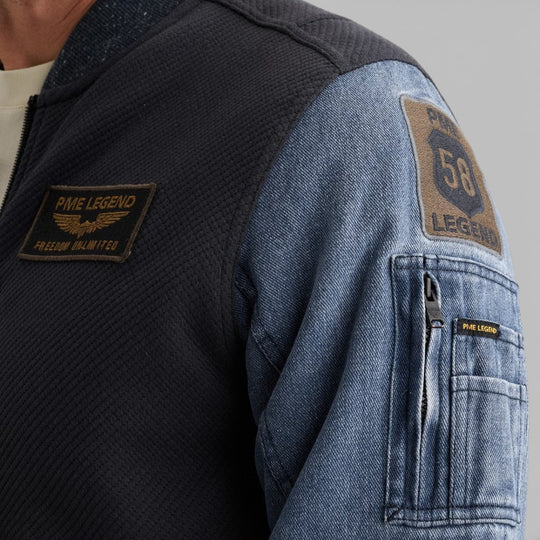 PJH2602484-5116 PME Legend INTERLOCK Jacket Mood Indigo / Blauw