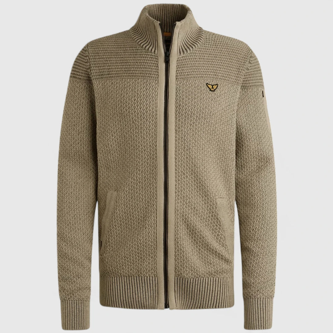PME Legend knitwear Zip Jacket Cotton Structure