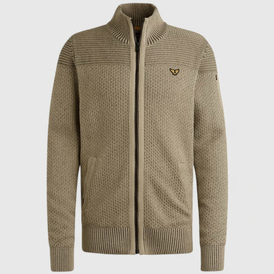 PME Legend knitwear Zip Jacket Cotton Structure