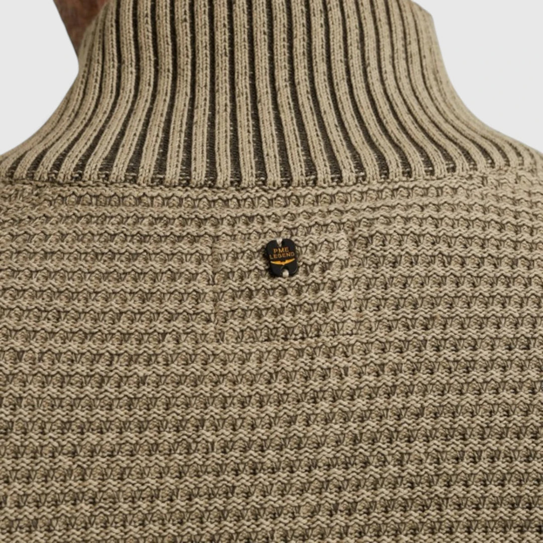PME Legend knitwear Zip Jacket Cotton Structure