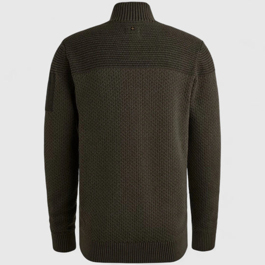PKC2509356-8039 PME Legend knitwear Zip Jacket Cotton Structure Beluga / Grijs