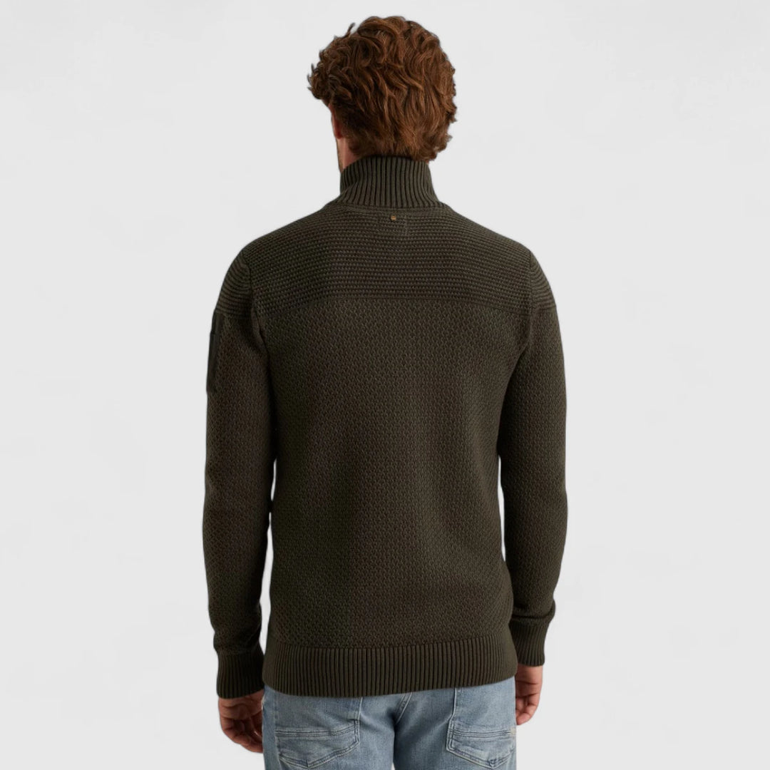 PKC2509356-8039 PME Legend knitwear Zip Jacket Cotton Structure Beluga / Grijs