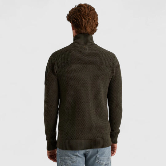 PKC2509356-8039 PME Legend knitwear Zip Jacket Cotton Structure Beluga / Grijs