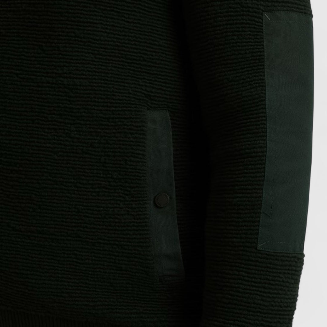 PKC2510322-6027 PME Legend knitwear Zip Jacket Texture Yarn Darkest Spruce / Donkergroen