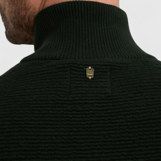 PKC2510322-6027 PME Legend knitwear Zip Jacket Texture Yarn Darkest Spruce / Donkergroen