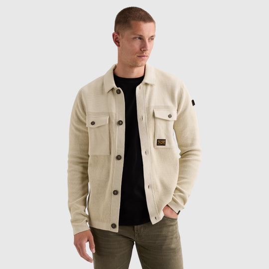PME Legend Vest Gemixte Structuren met Knoopsluiting