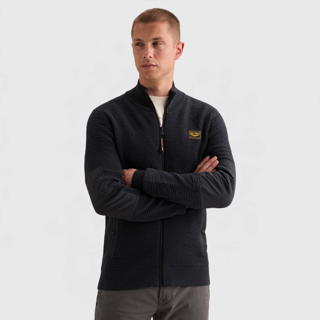 PKC2610322-5281 PME Legend Vest Texture Yarn Salute / Marineblauw
