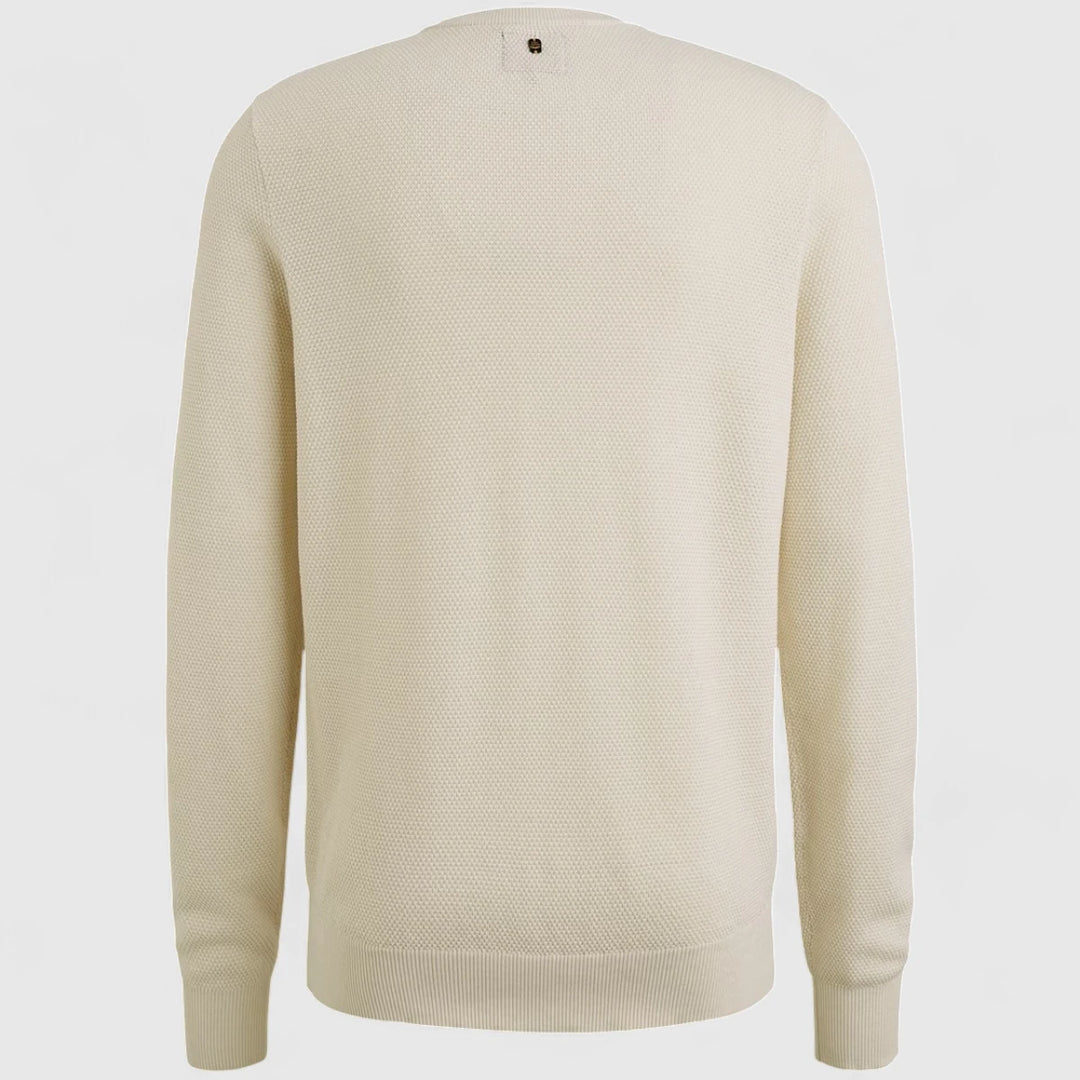 PKW0000334-910 PME Legend Knitwear Cotton Modal Bone White Melee