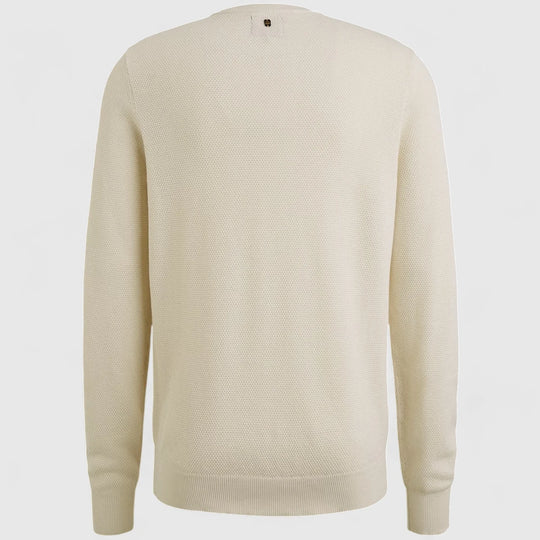PKW0000334-910 PME Legend Knitwear Cotton Modal Bone White Melee