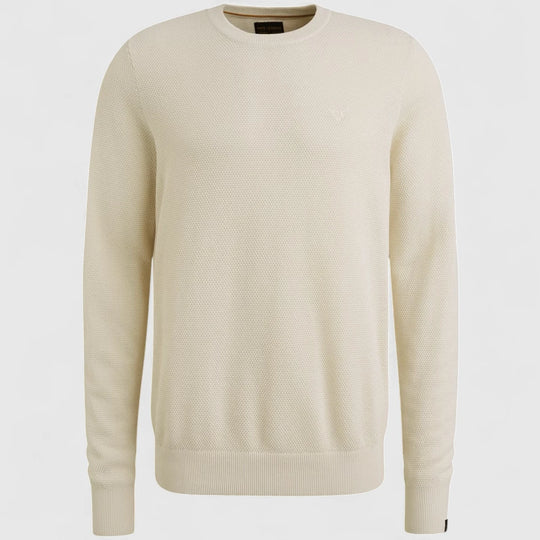 PKW0000334-910 PME Legend Knitwear Cotton Modal Bone White Melee
