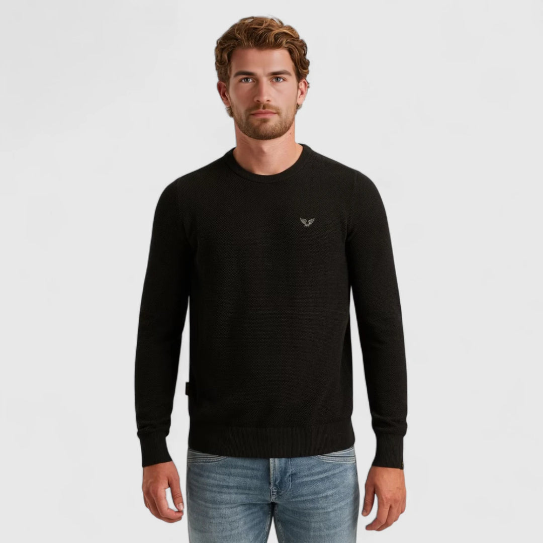 PKW0000334-999 PME Legend Knitwear Cotton Modal Zwart