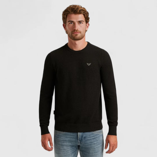 PKW0000334-999 PME Legend Knitwear Cotton Modal Zwart