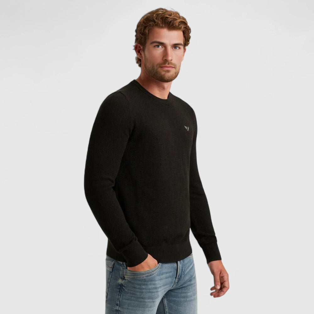 PKW0000334-999 PME Legend Knitwear Cotton Modal Zwart