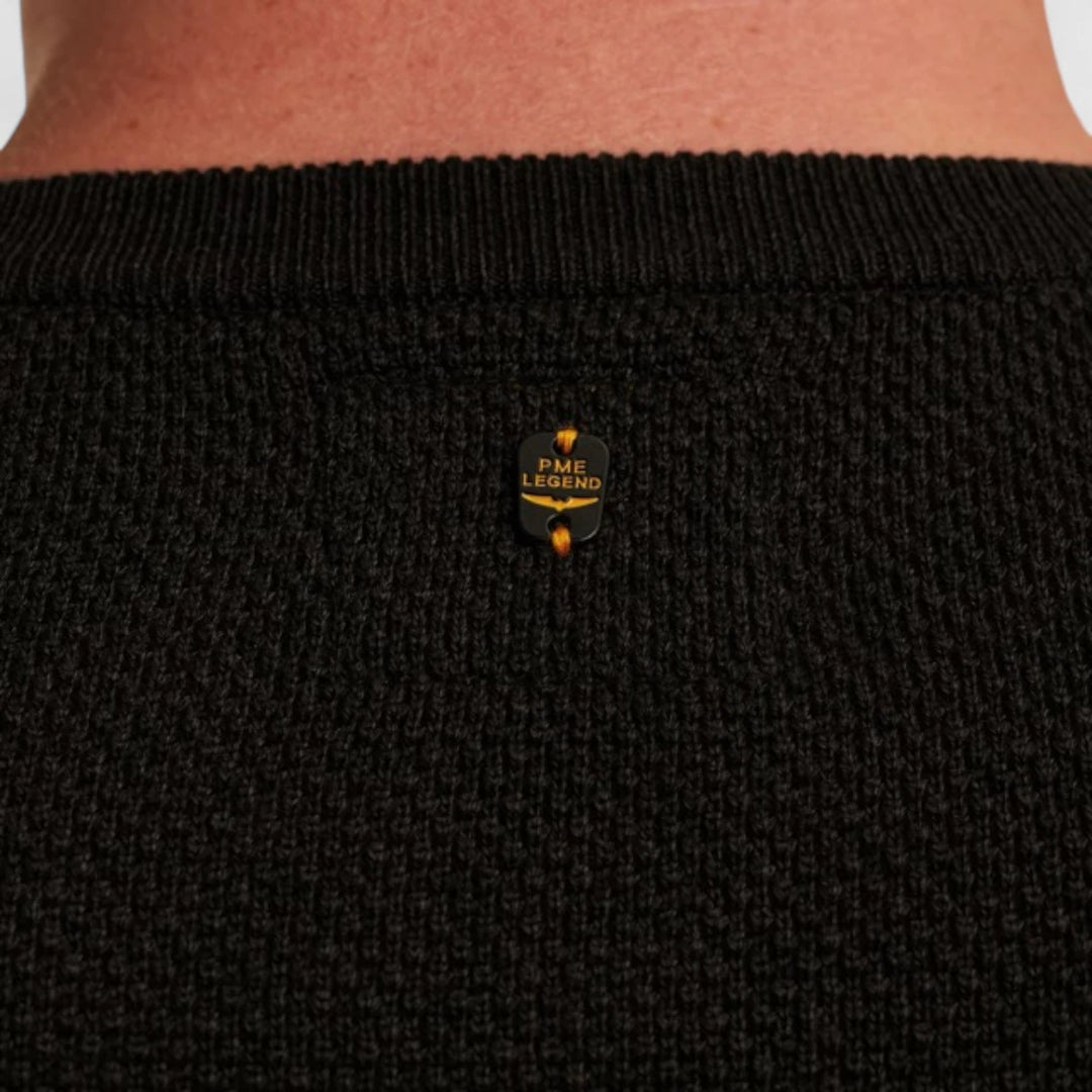PKW0000334-999 PME Legend Knitwear Cotton Modal Zwart