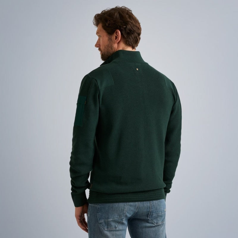 pkc2309322 6429 half zip collar cotton knit pme legend scarab crop3