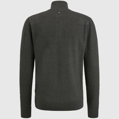 pkc2309322 996 half zip collar cotton knit pme legend antracite melee back