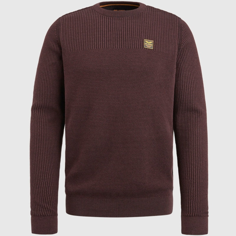 pkw2310300 8200 crewneck cotton plated pme legend trui fudge crop1