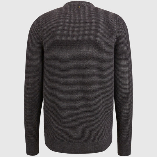pkw2310300 9139  crewneck cotton plated pme legend trui black onyx backk
