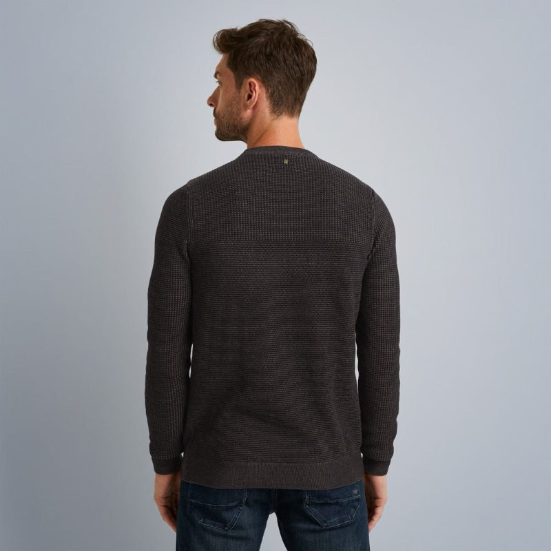 pkw2310300 9139  crewneck cotton plated pme legend trui black onyx crop3