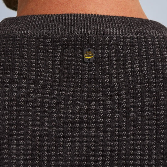 pkw2310300 9139  crewneck cotton plated pme legend trui black onyx crop5