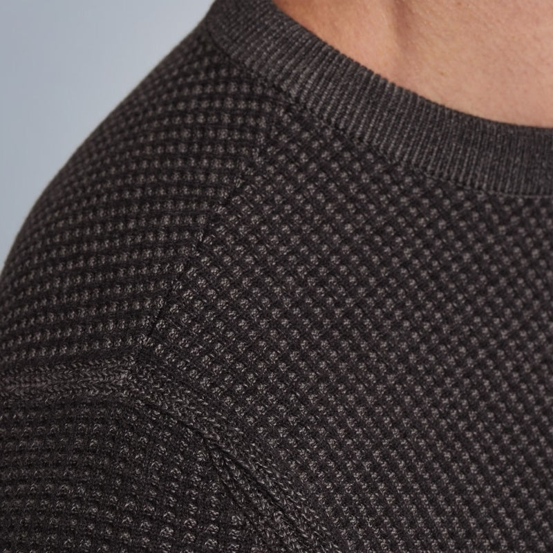 pkw2310300 9139  crewneck cotton plated pme legend trui black onyx crop6