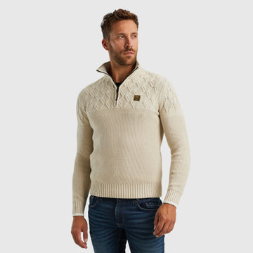 PME Legend Half Zip Collar Cotton Mix Yarn