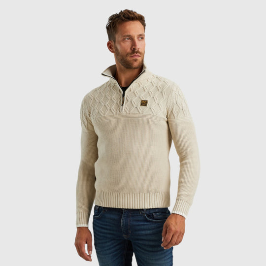 PKW2409324-7013 PME Legend Half Zip Collar Cotton Mix Yarn