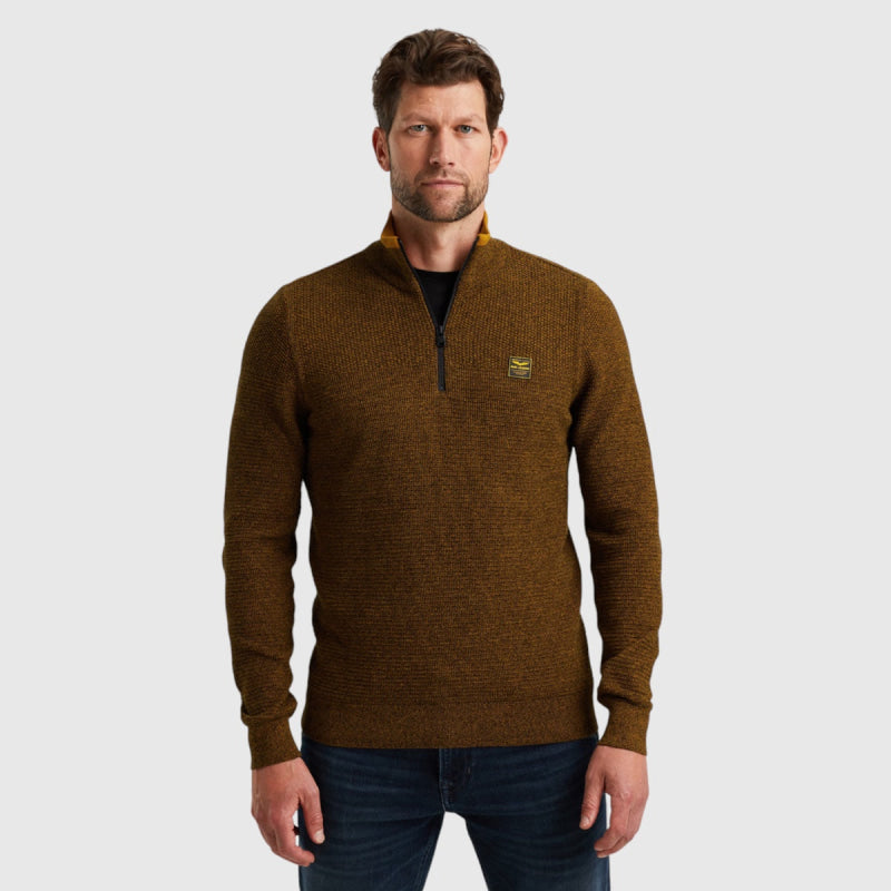 PKW2410301-1119 PME Legend Half zip collar cotton mouline