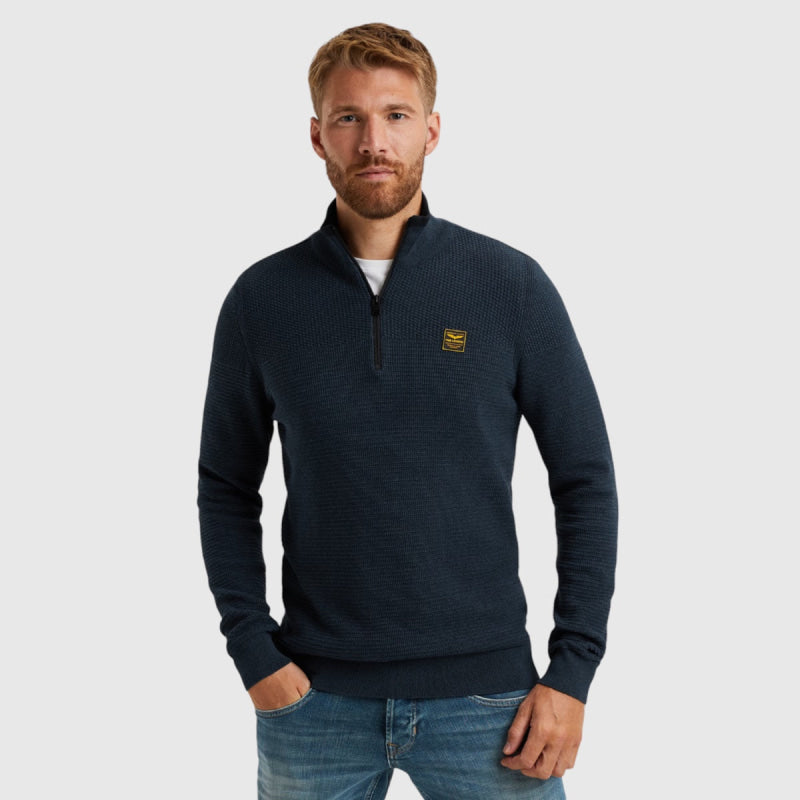 PKW2410301-5281 PME Legend Half zip collar cotton mouline