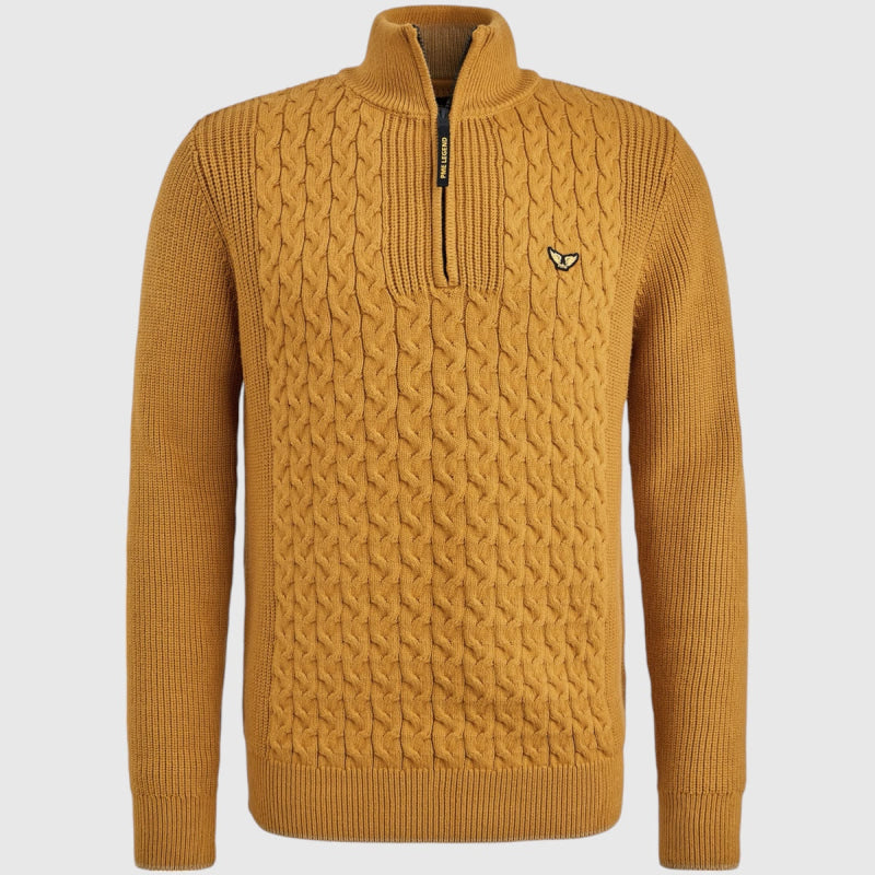 PKW2410305-1119 PME Legend Half zip collar cotton mix cable